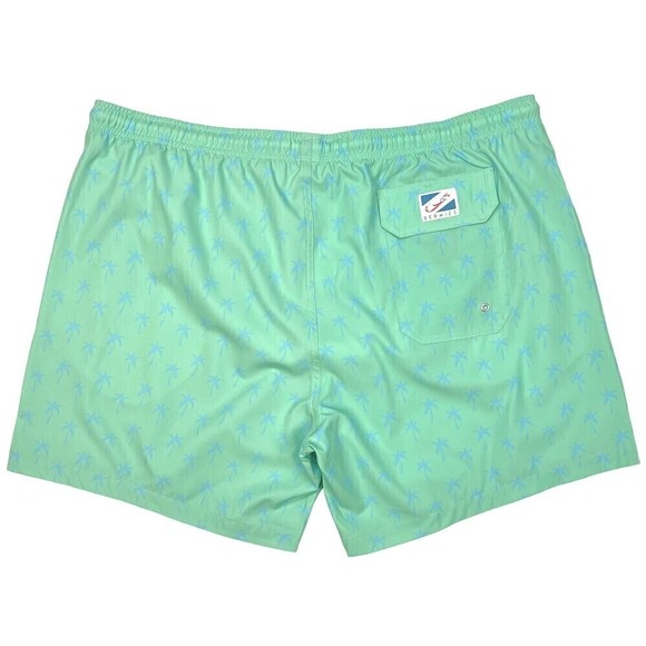 NWT Bermies Men's The Classic 5.5" Inseam Swim Trunks Green Palm XXL - Picture 3 of 8